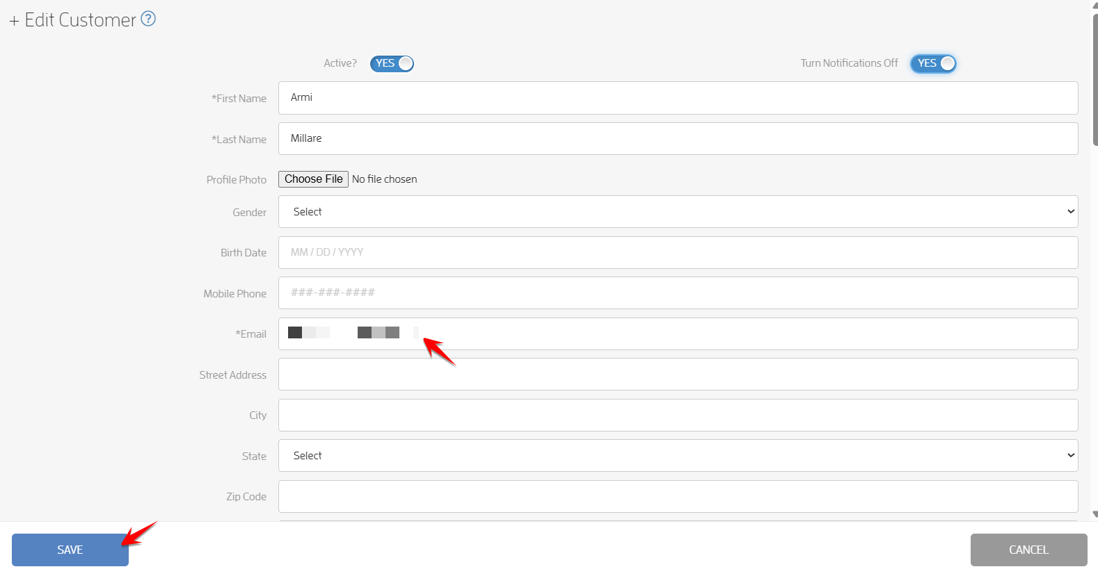Is it possible to turn off email notifications for customers who are imported into the platform? — screenshot 5