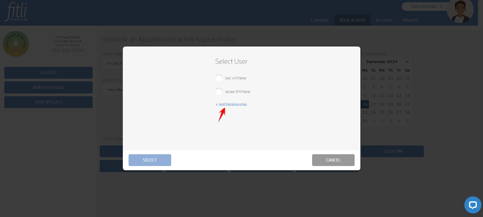 How to Add Relationships While Booking? — screenshot 21