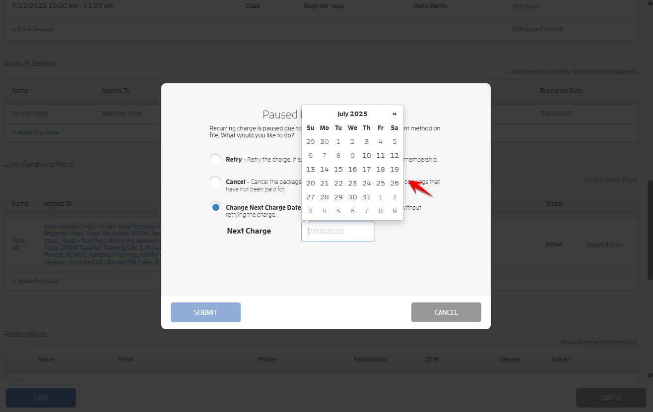 Handling Failing Client Auto-Renewing Memberships (Business Guide) — screenshot 22