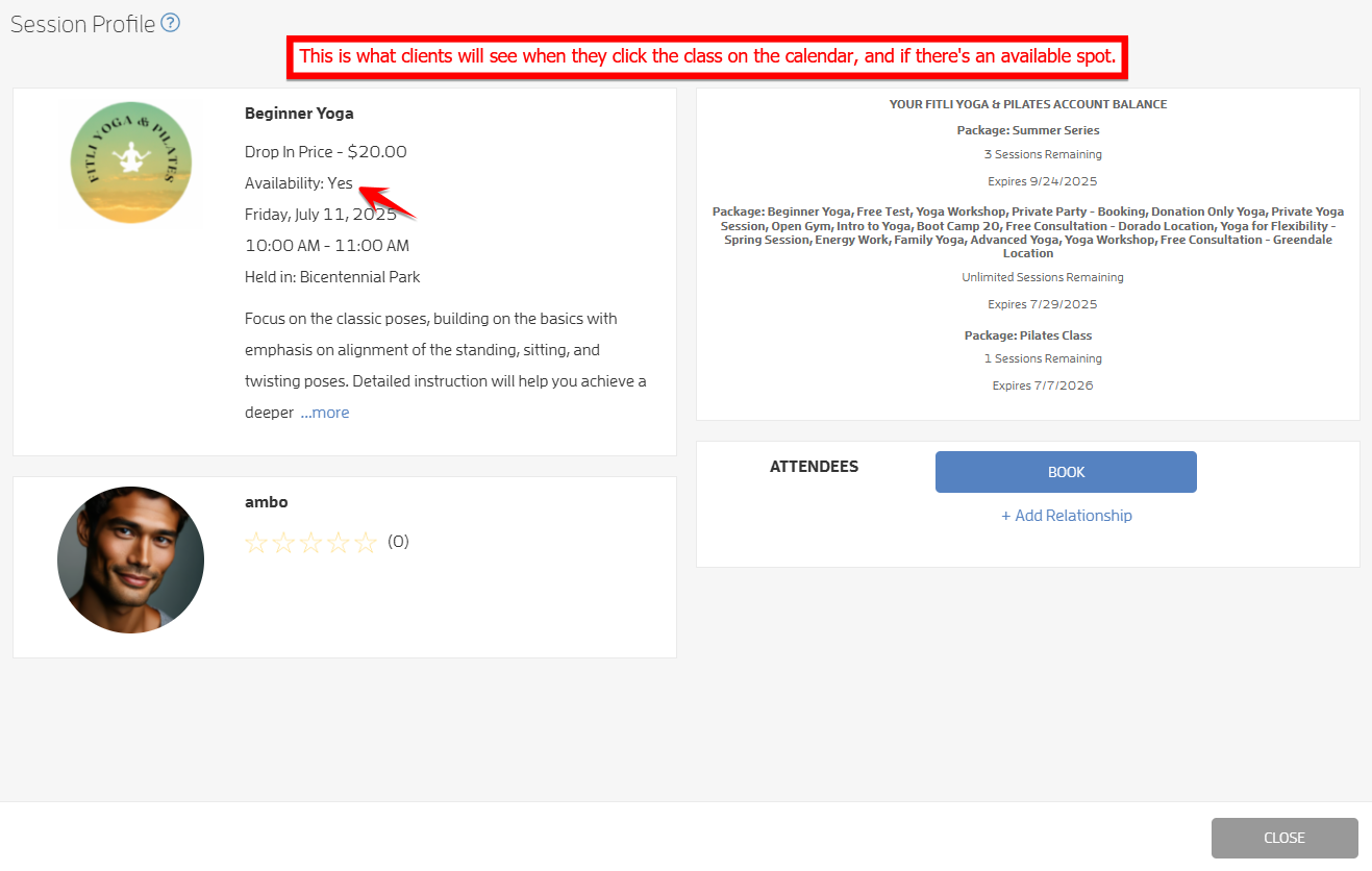 How to Hide Attendance Info for classes — screenshot 3