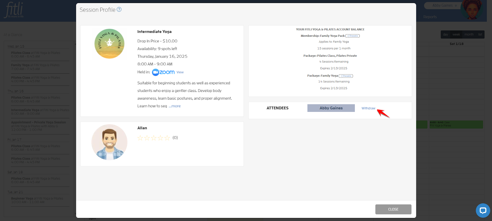 How do I cancel or unbook a class? — screenshot 3