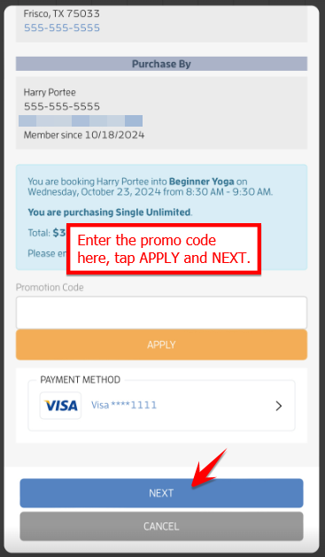 Mobile version: I want to sign up and book a session, now what do I do? — screenshot 25