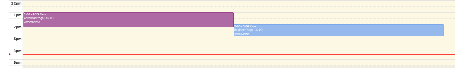 Current Time Indicator — screenshot 2