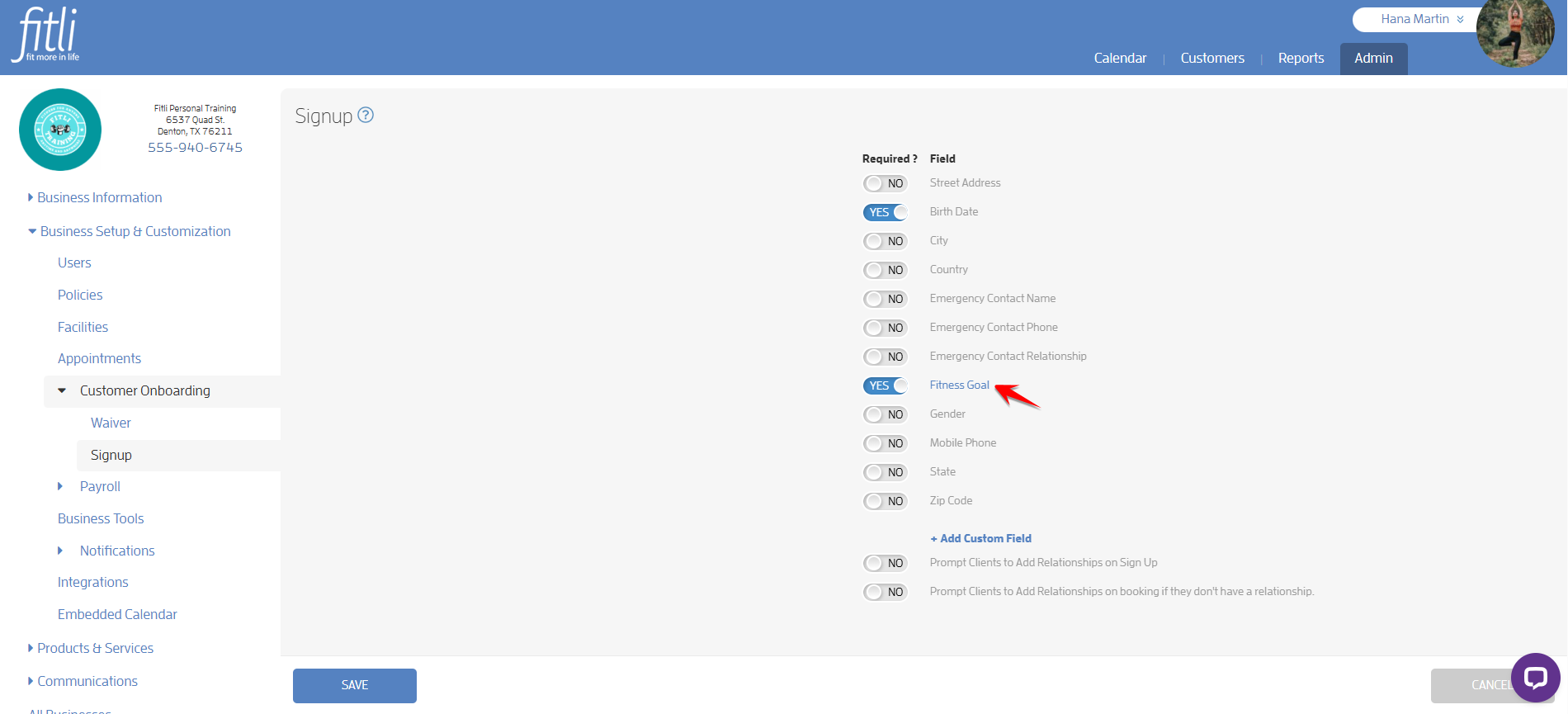 Create Custom Fields and Set Required Fields For Your Customers — screenshot 12