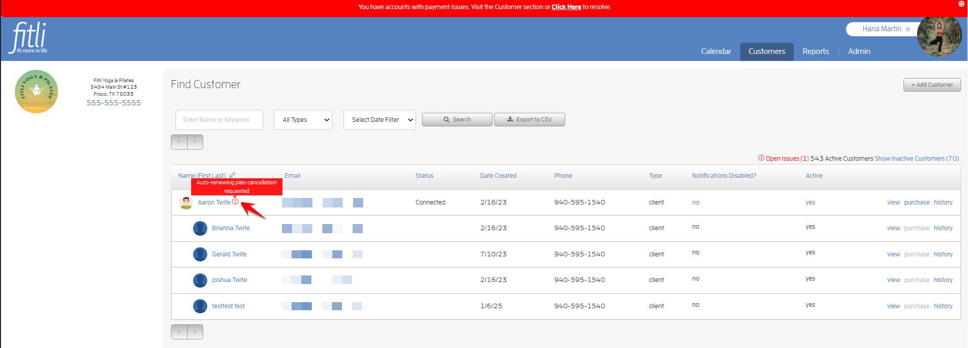 Allow your Clients to Cancel their Auto-Renewing Package/Membership — screenshot 10
