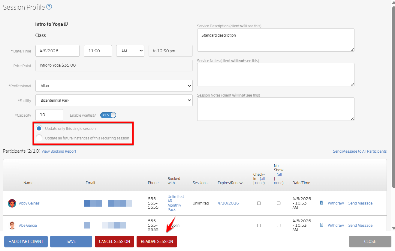 How to Cancel or Remove a class from your Calendar? — screenshot 9