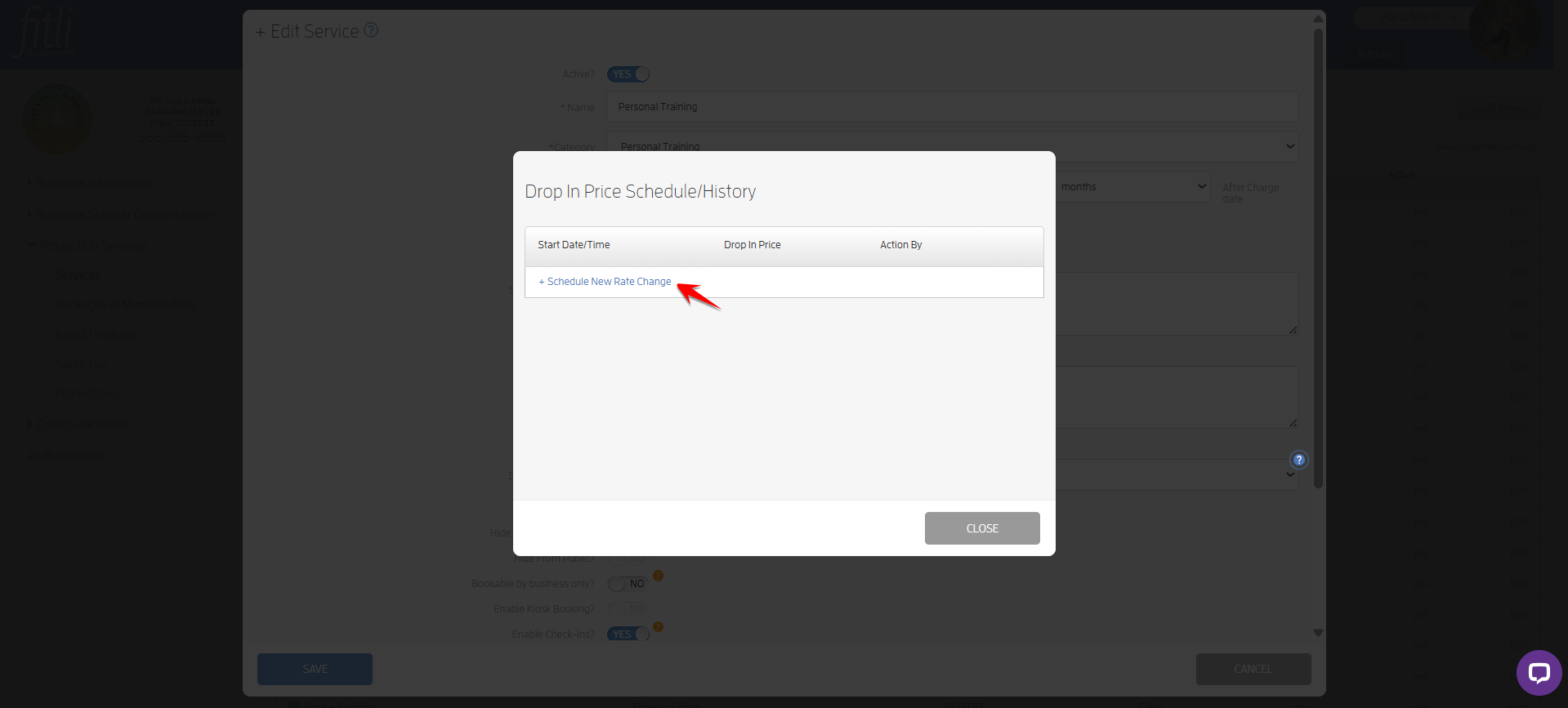 How to Schedule a Change in Drop-in Price? — screenshot 12