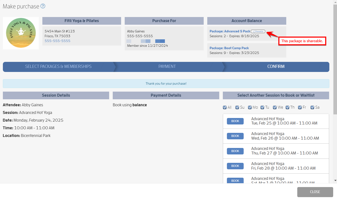 Relationships - Getting Started Guide (Step 4 - Purchase Shared Packages for Clients and their Relationships) — screenshot 2