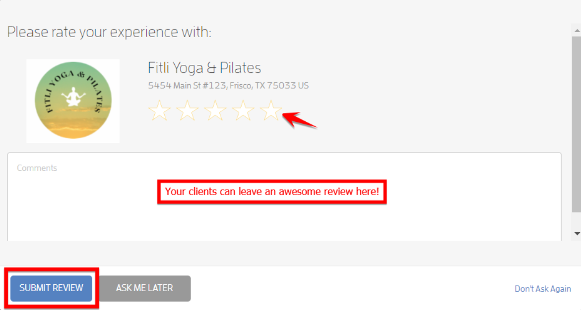 Request Business Reviews — screenshot 4