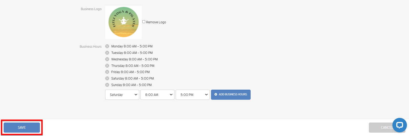 Class Calendar can "start" at your Business Hours — screenshot 4