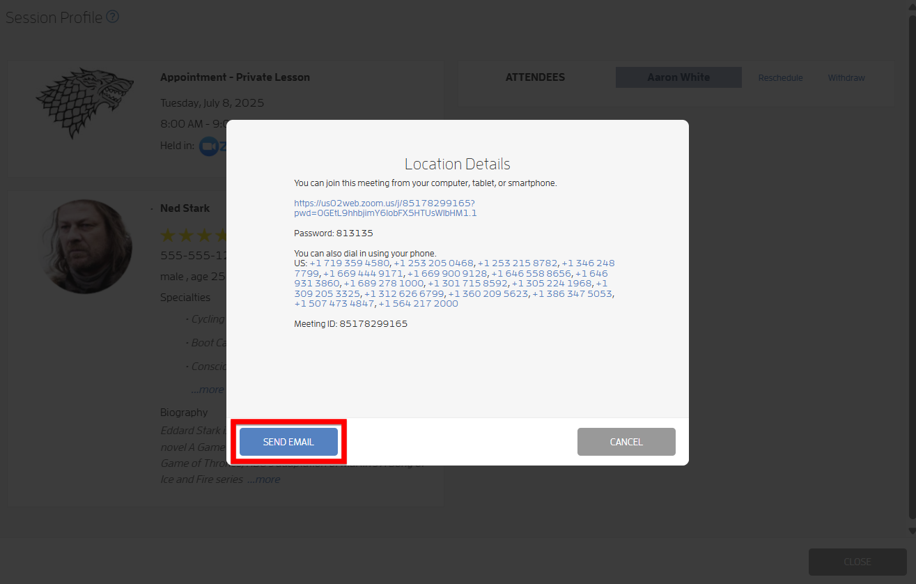 Zoom Integration for Online Classes and Appointments — screenshot 17