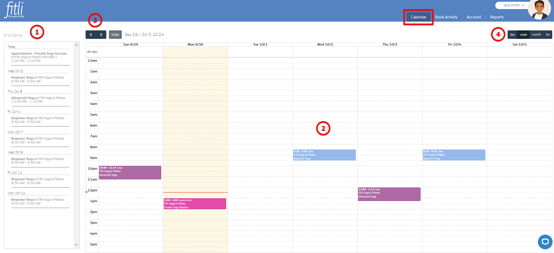 How to view your booked classes? — screenshot 1