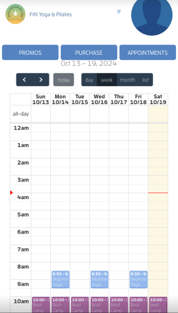Mobile version: I want to sign up and book a session, now what do I do? — screenshot 11
