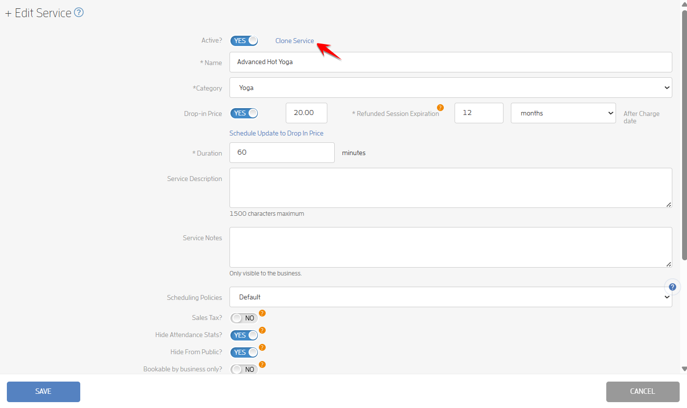How to Clone Services? — screenshot 2