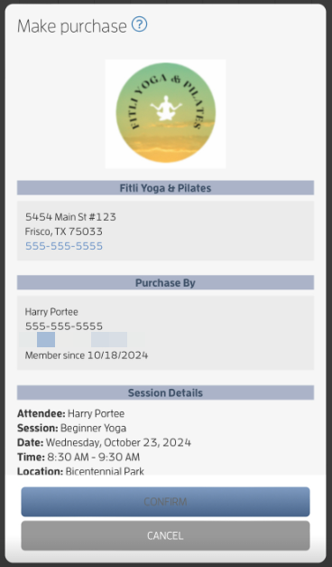 Mobile version: I want to sign up and book a session, now what do I do? — screenshot 26
