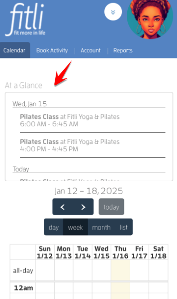 Mobile version: How do I cancel or unbook a class? — screenshot 1