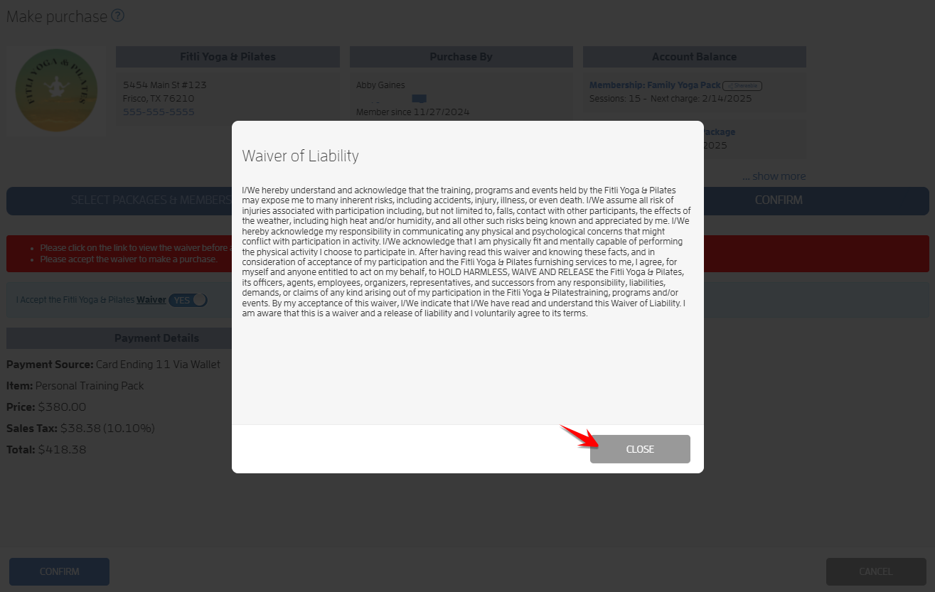 Waiver Configuration — screenshot 9