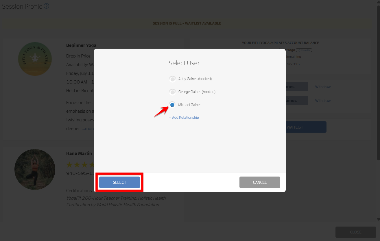 Relationships - Getting Started Guide (Step 5 - Book your Client or their Relationships) — screenshot 13
