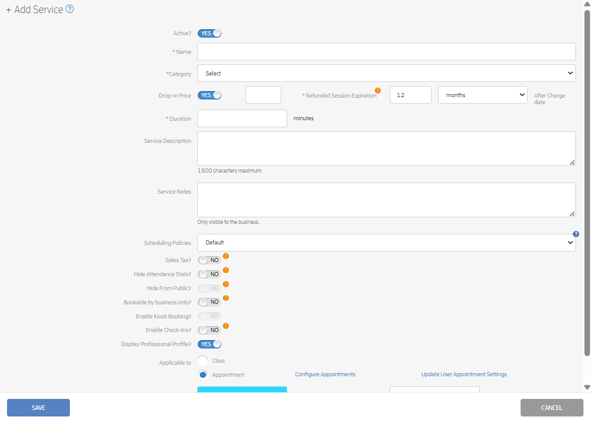 Setting up Appointments for Your Business — screenshot 2