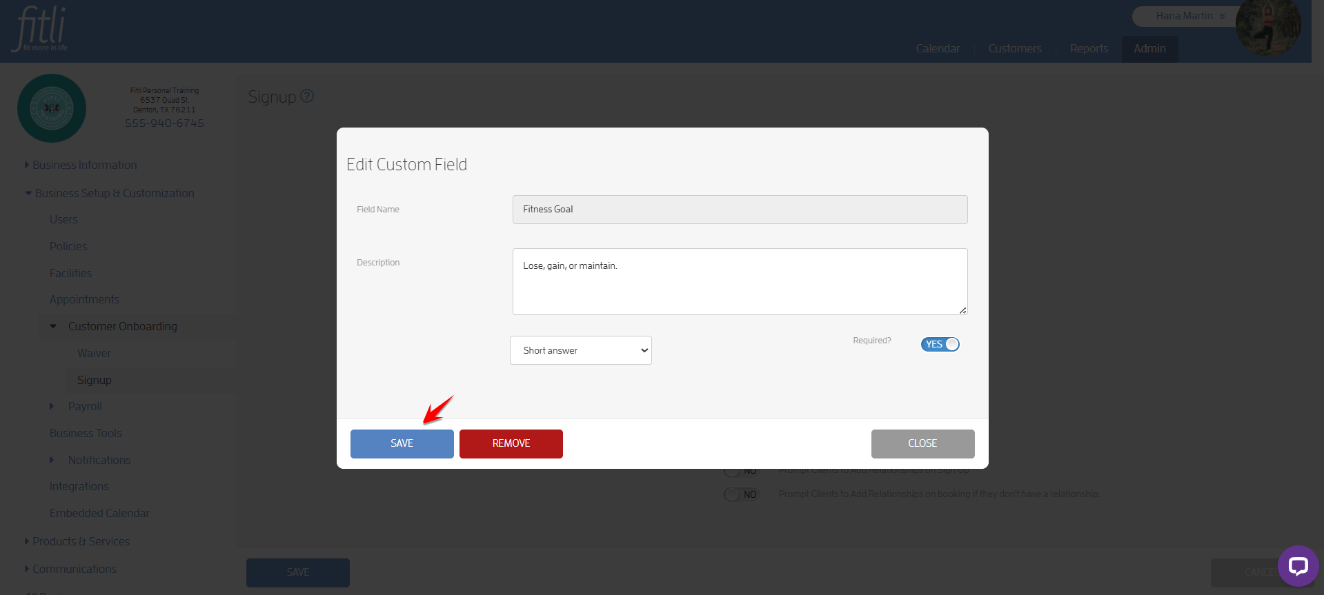 Create Custom Fields and Set Required Fields For Your Customers — screenshot 13