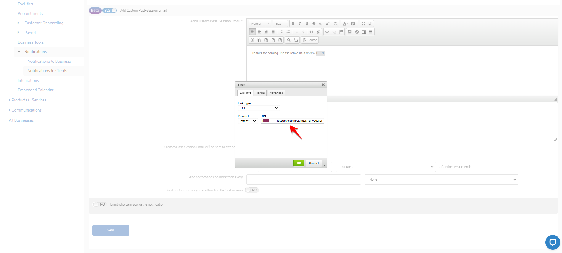 How to Add a Custom Post-Session Message? — screenshot 9
