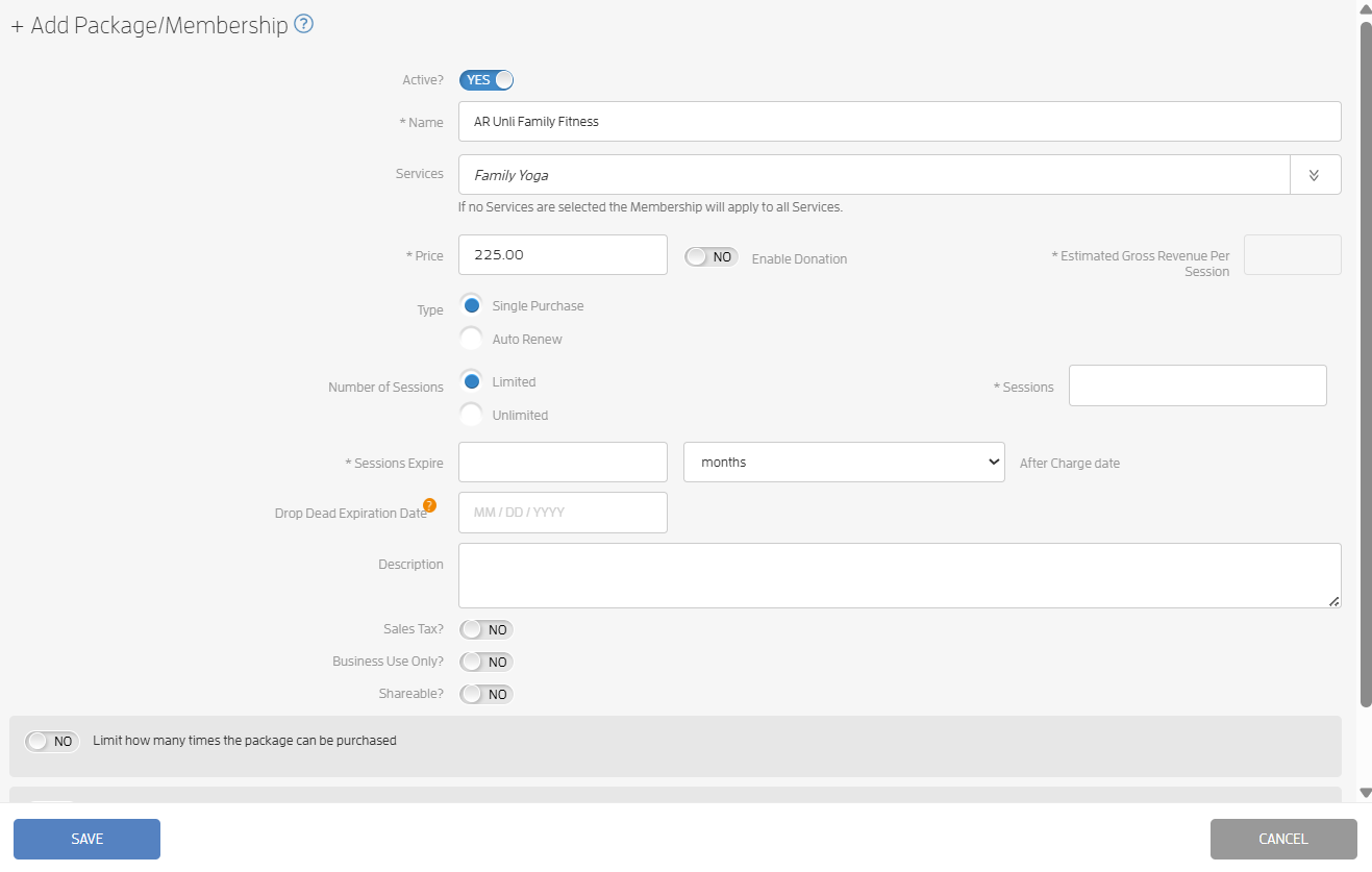 Allow your Clients to Cancel their Auto-Renewing Package/Membership — screenshot 3