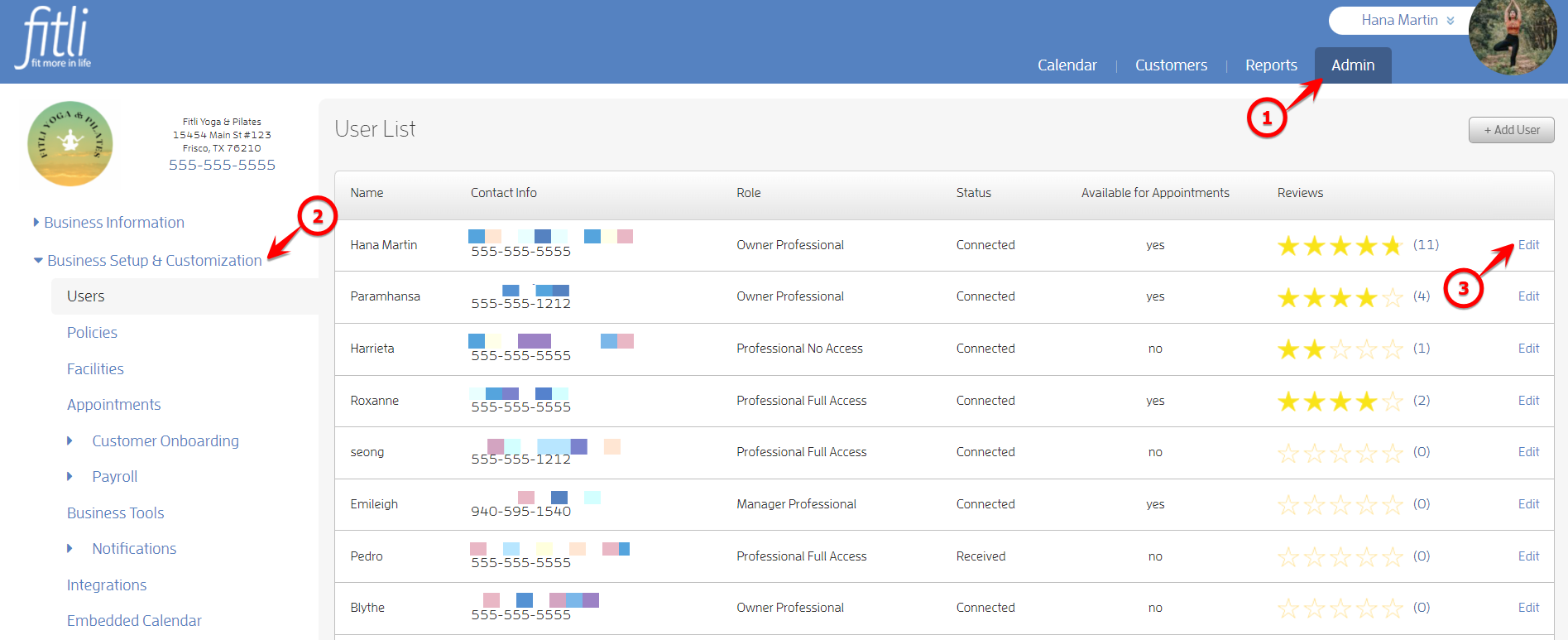 Payroll - Configuring Trainers/Instructors — screenshot 1