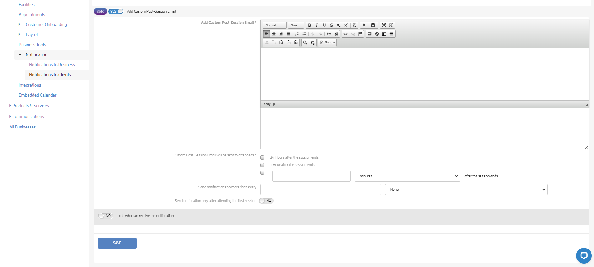 How to Add a Custom Post-Session Message? — screenshot 4