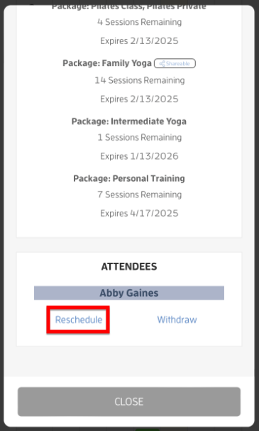 Mobile version: How to Reschedule an Appointment? — screenshot 5