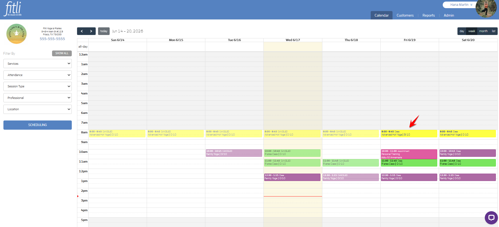 How to Reschedule a Class with Participants? — screenshot 1