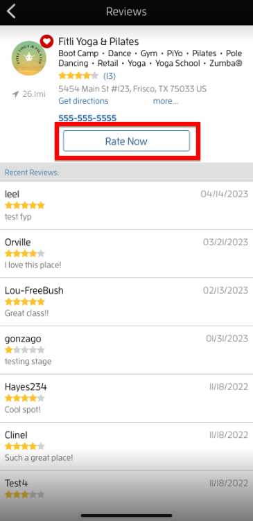 How Can I Leave a Review for a Business/Instructor? — screenshot 19