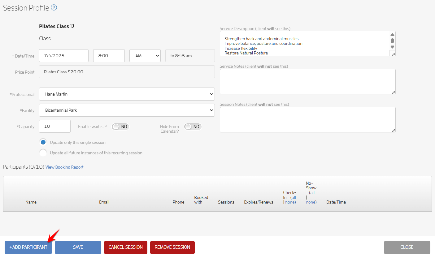 Step 6: Book a Customer Into a Class, Make a Purchase — screenshot 2