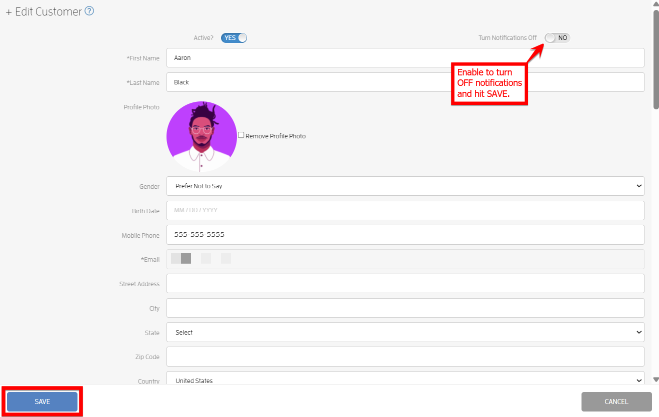 Client Notifications - Quick View and Updating — screenshot 6