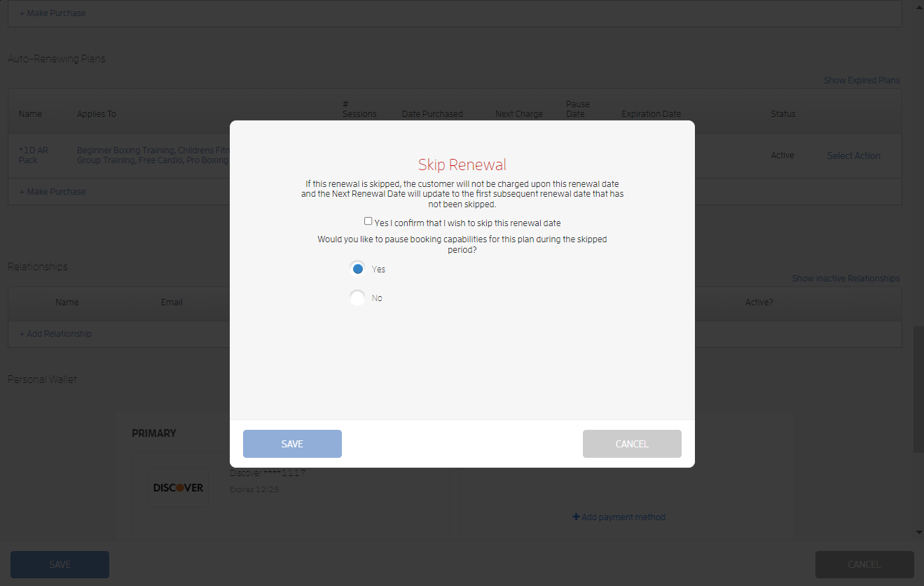 How to Skip Renewals for Auto-Renewing Memberships? — screenshot 4
