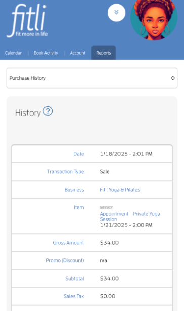 Mobile version: Can I get a receipt of my purchase? — screenshot 3