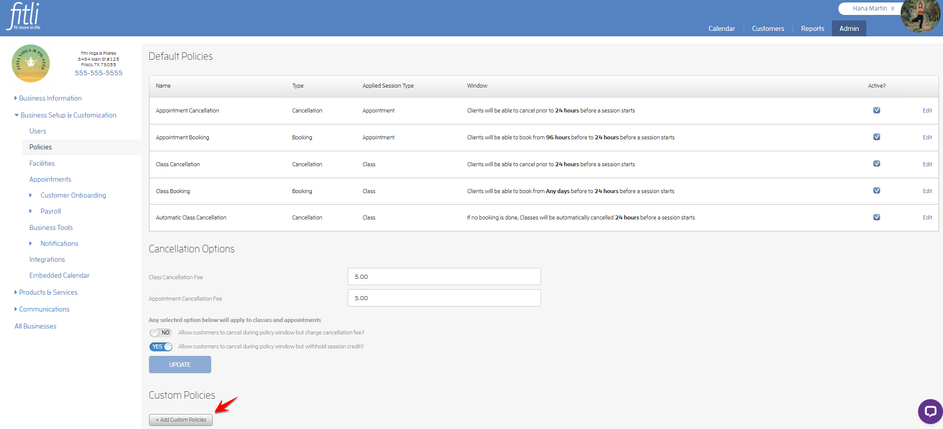 How to Set Custom Booking & Cancellation Policies by Service? — screenshot 3