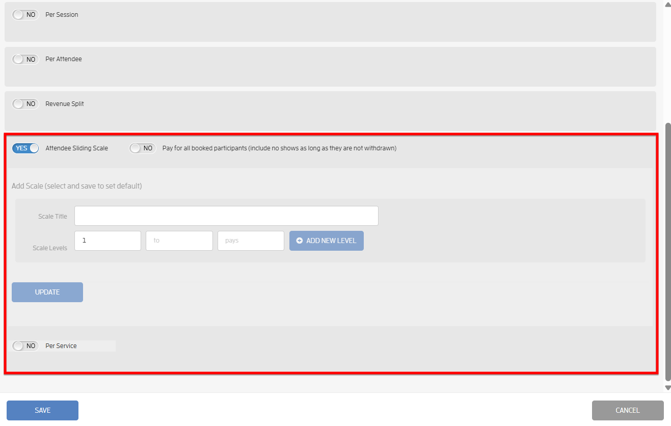 Payroll - Attendee Sliding Scale Pay Rate — screenshot 4