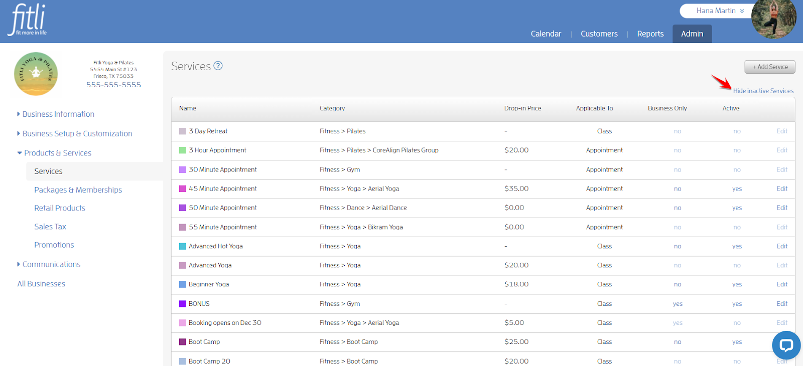How to Edit your Services and Packages from the List View? — screenshot 12