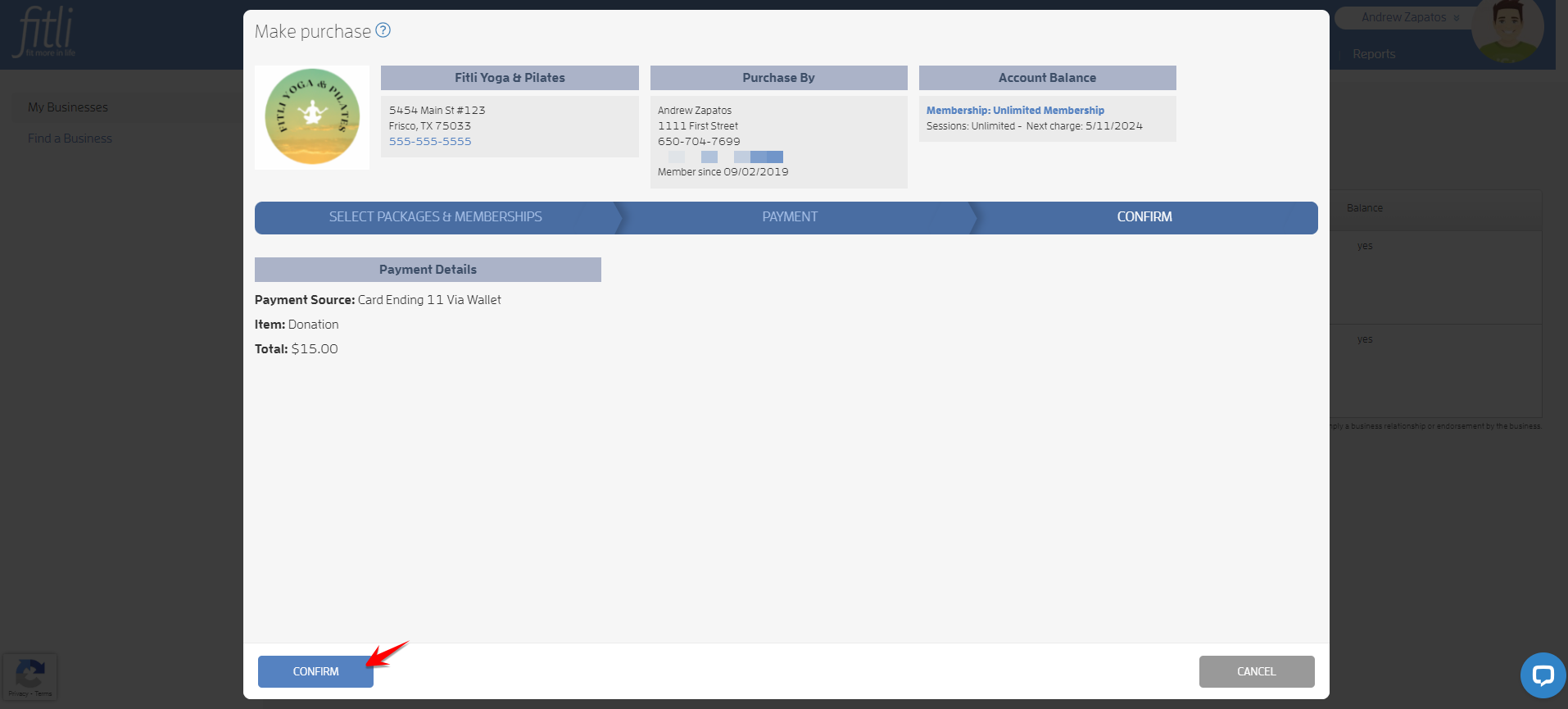 I want to donate to my business' charitable cause. How can I do this? — screenshot 7