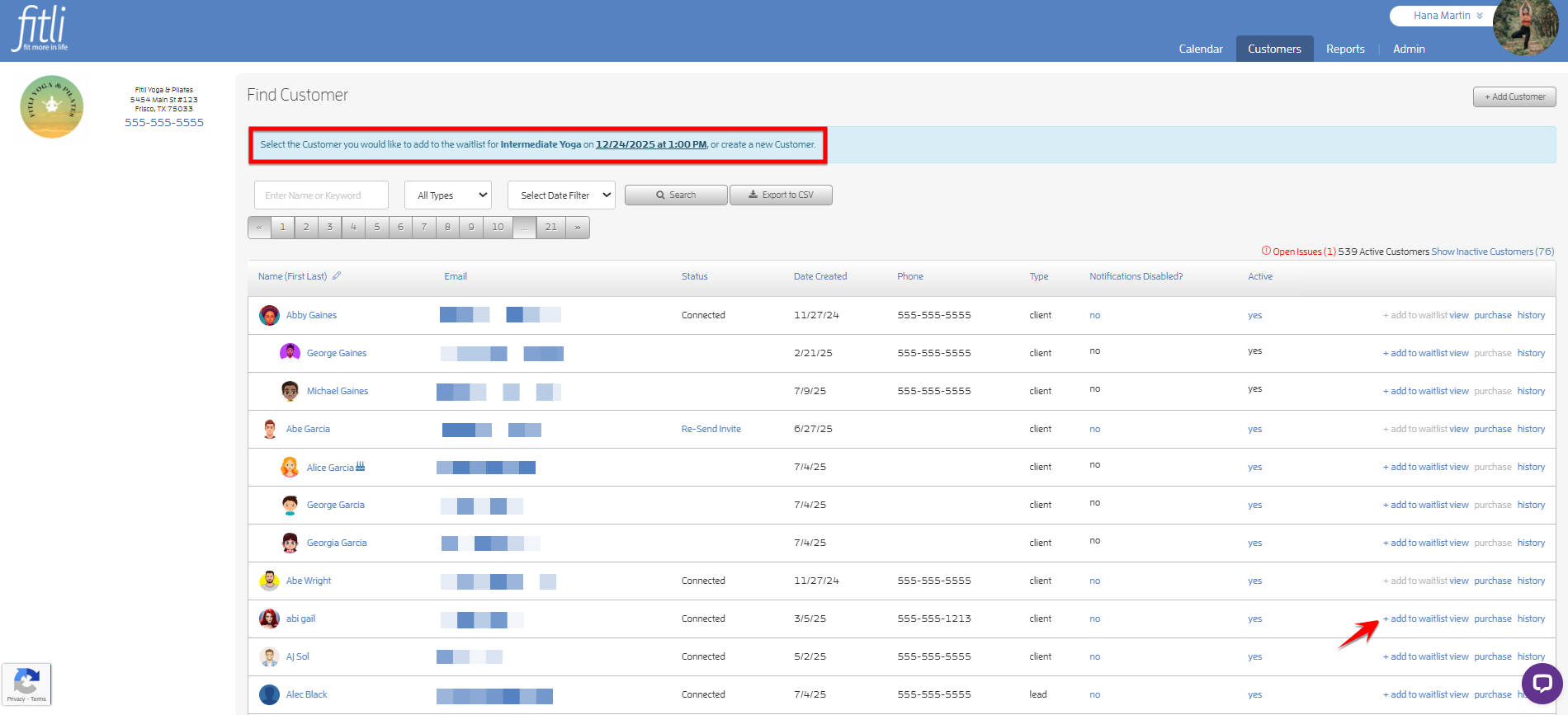 Waitlist for Classes — screenshot 6