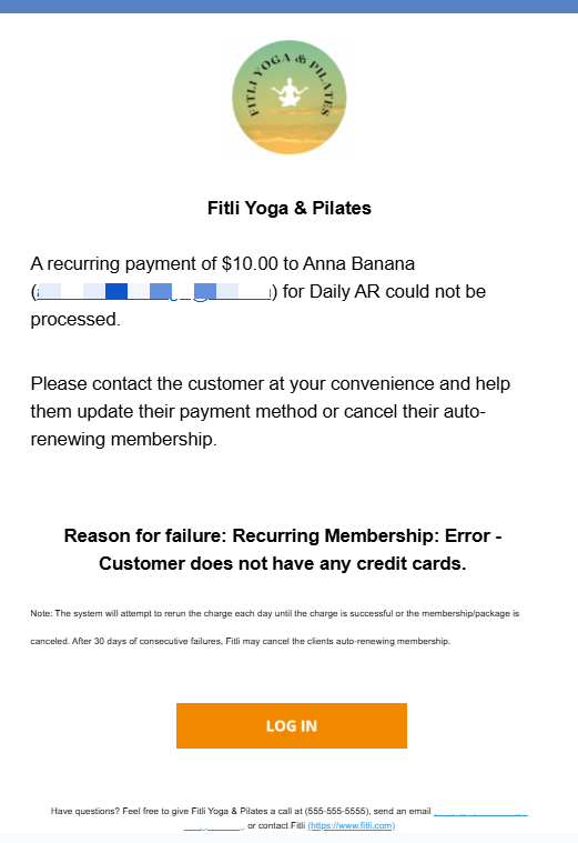 Handling Failing Client Auto-Renewing Memberships (Business Guide) — screenshot 1