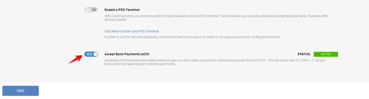 ACH Payments Activation - Accept Bank Payments — screenshot 10