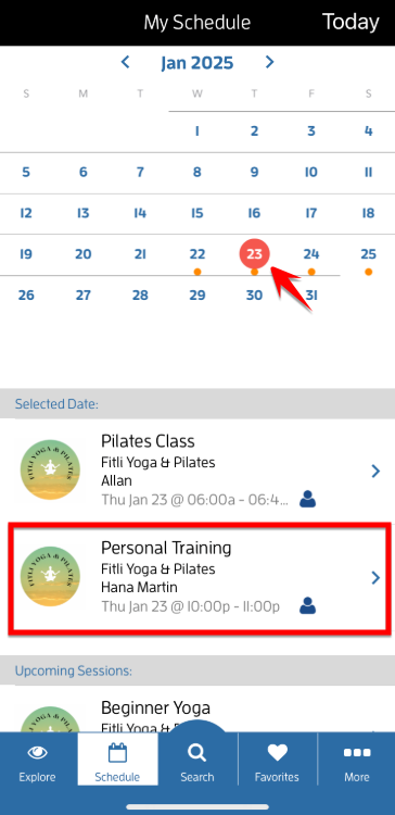 iOs App: How to Reschedule an Appointment? — screenshot 4