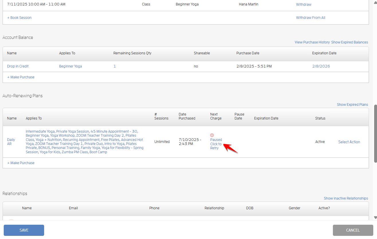Handling Failing Client Auto-Renewing Memberships (Business Guide) — screenshot 20