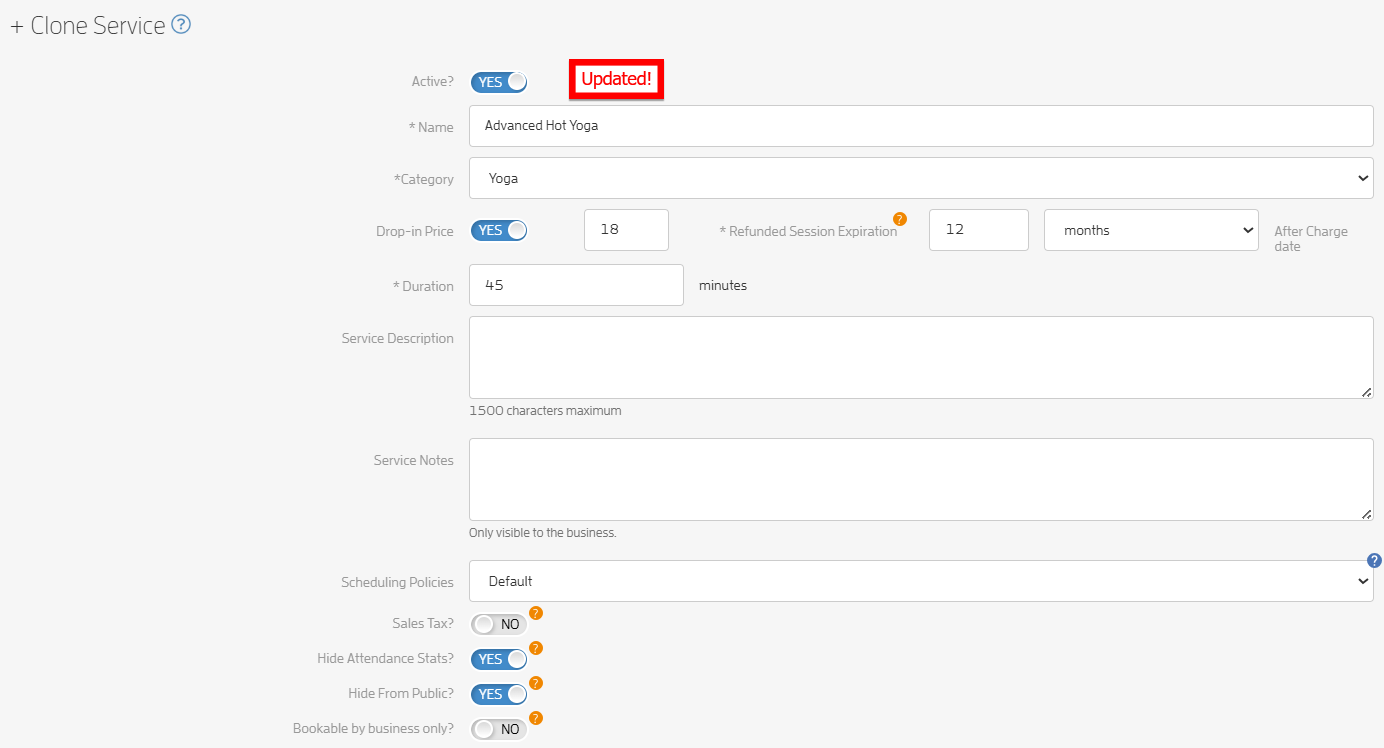How to Clone Services? — screenshot 4