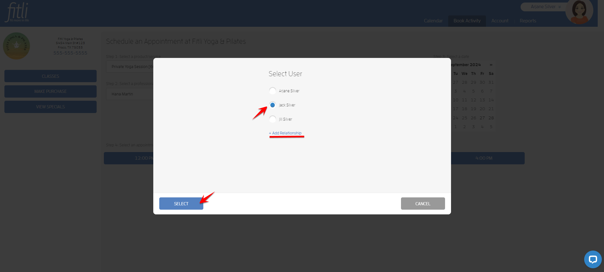 Relationships - Appointment Bookings! (Client Guide) — screenshot 4