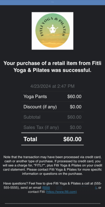 iOs App: Can I Purchase Merchandise from a Business on Fitli? — screenshot 7