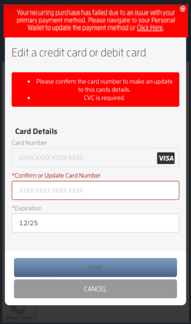 Mobile version: Handling Failing Auto-Renewing Memberships (Client Guide) — screenshot 20