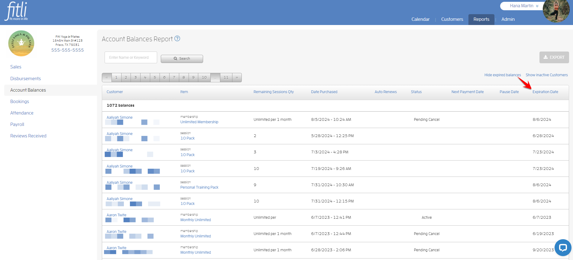 Account Balance Reporting — screenshot 5