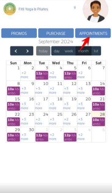 Mobile version: Relationships - Appointment Bookings! (Client Guide) — screenshot 1